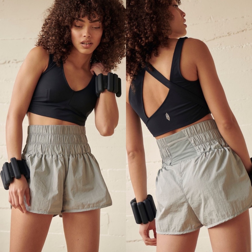 Free People The Way Home Shorts Sz XL Arctic Mist